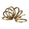 Sagebrook Home Metal Slinky Ring Sculpture - Contemporary Abstract Creative Aluminum Slinky Statue for Home or Office - 2 of 4