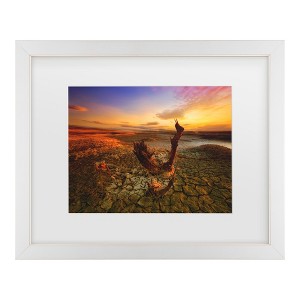 Trademark Fine Art - Piotr Krol Bloody Sunset Matted Framed Art - 1 of 4