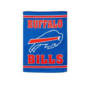 Evergreen Garden Flag Embossed Suede, Buffalo Bills Double Sided Indoor Outdoor Decor 18" x 12.5" - 1 of 3