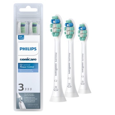 Philips Sonicare C2 Optimal Plaque Control Replacement Electric Toothbrush Head - HX9023/65 - White - 3pk