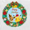 Men's Pokemon Pikachu and Eevee Happy Holidays Long Sleeve Shirt - image 2 of 4