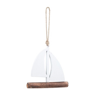 Beachcombers White Sailboat Ornament