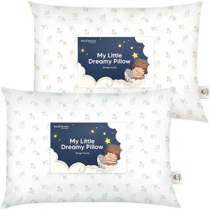 KeaBabies Toddler Pillow - Soft Organic Cotton Kids Pillows for Sleeping - Travel Pillow for Kids Age 2-5 - 1 of 4