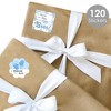 Big Dot of Happiness Blue Snowflakes - Assorted Winter Holiday Party Gift Tag Labels - To and From Stickers - 12 Sheets - 120 Stickers - 2 of 4