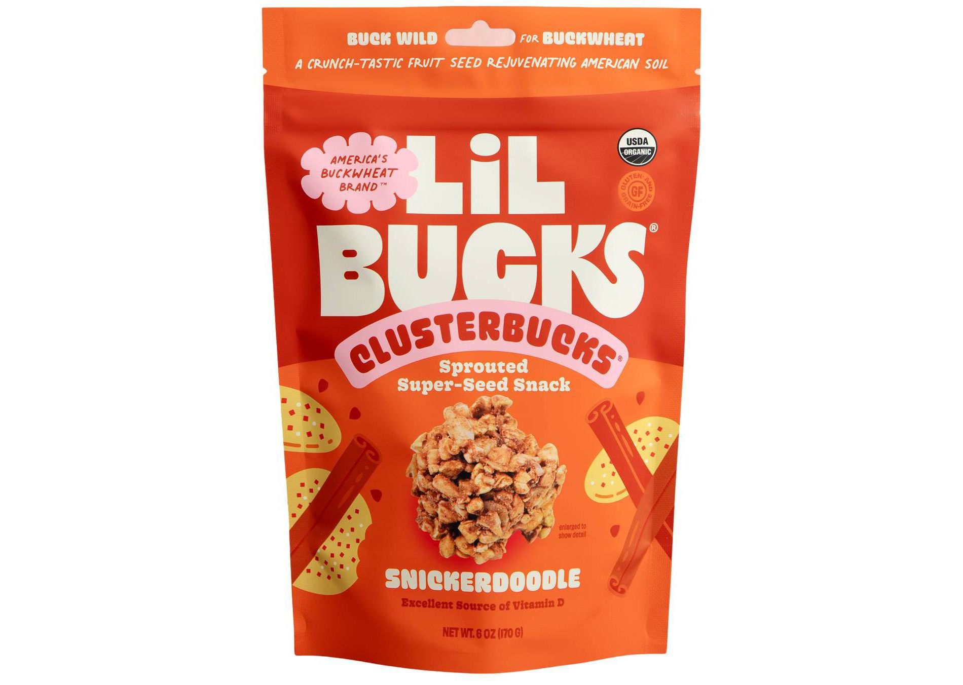Lil Bucks Organic Snickerdoodle Clusterbucks Granola - 6oz