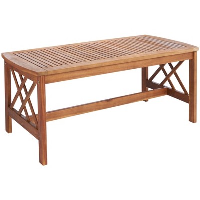 Fontana Brown Acacia 4-Piece Outdoor Conversation Set