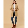 INSPIRE CHIC Women's Casual Shawl Collar Single Breasted Belted Overcoat - 3 of 4