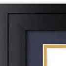 navy blue over gold