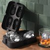 Halloween Skulls Silicone Ice Cube Tray Black - Threshold™: Skull Ice Mold, Silicone Mold, Dishwasher & Freezer Safe - 2 of 3