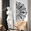 Art Nouveau Mandala Metal Wall Art – Bohemian Home Office Living Room Decoration - 3 of 4