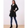 Allegra K Women's Double Breasted Notched Lapel Winter Elegant Long Coat - image 3 of 4