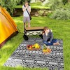 Reversible Outdoor Rug with Carry Bag, Waterproof Plastic Straw Mat for Patio, RV Camping, or Beach - 2 of 4