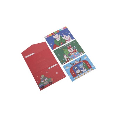 Unique Bargains Christmas Greeting Cards Multicolor 5"x3.3" 1 Set