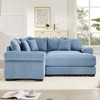 Oversized Cloud Modular Sectional Couch,Convertible Sectional Couches Deep Seat Extra-Wide Armrests - 2 of 4