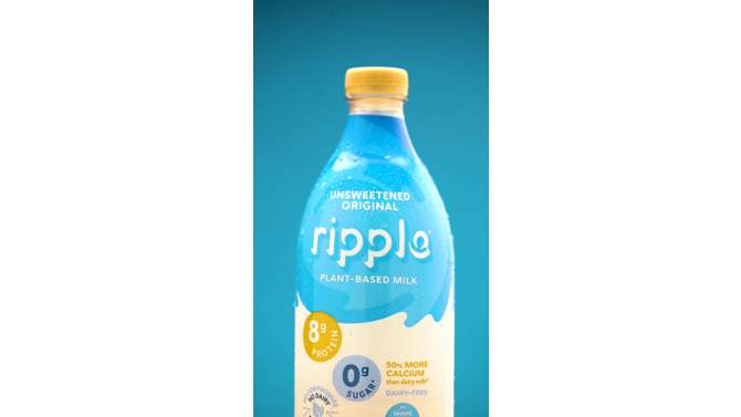 Ripple Dairy-Free Vanilla Milk - 48 fl oz, 6 of 7, play video