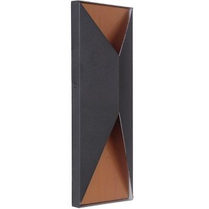 Craftmade Lighting Peak 2 - Light Wall Light in  Matte Black/Satin Brass - 1 of 1