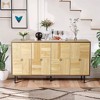 Bella Depot 59.84" Elegant Vintage Sideboard Buddet Cabinet with 4-Door - 3 of 4
