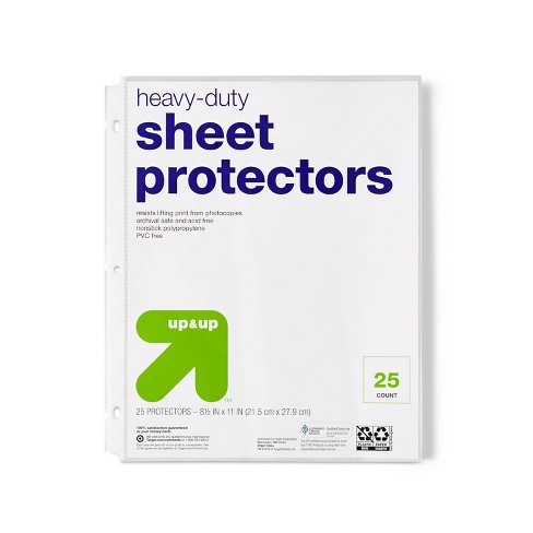 100 Heavyweight Sheet Protectors, Holds 8.5 x 11 inch Sheets 11