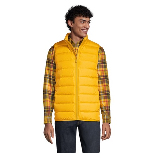 Lands' End Men's Down Puffer Vest - Large - Athletic Gold : Target