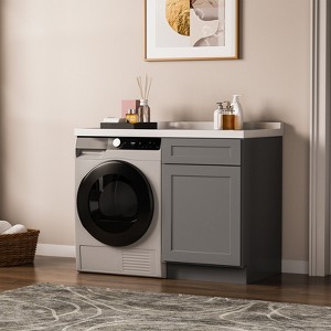 Kitchen Base Cabinet, Unassembled Cabinet with Adjustable Shelf without Top - 1 of 4