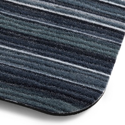 SoHome Blue Striped Low Profile Non-Slip Kitchen Mat