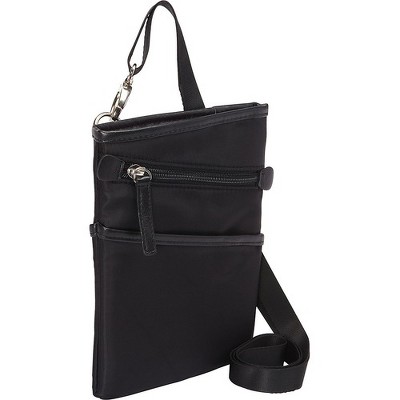 WIB Dallas Carrying Case for up-to 7" Tablet, eReader - Black - Twill Polyester - Microsuede Interior - Shoulder Strap