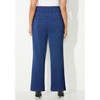 Catherines Women's Plus Size The Wide Leg Knit Jean - 3 of 4