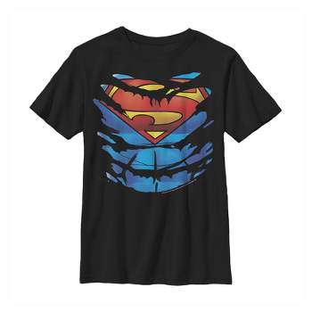 Boy's Superman Ripped Costume T-Shirt