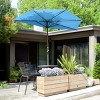 Nature Spring 9-ft Easy Crank Half Patio Umbrella - Small Canopy for Balcony, Table, or Deck - 2 of 4