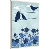 Amanti Art 3 Birds Blue by Jemma Morris Framed Canvas Wall Art - 2 of 4