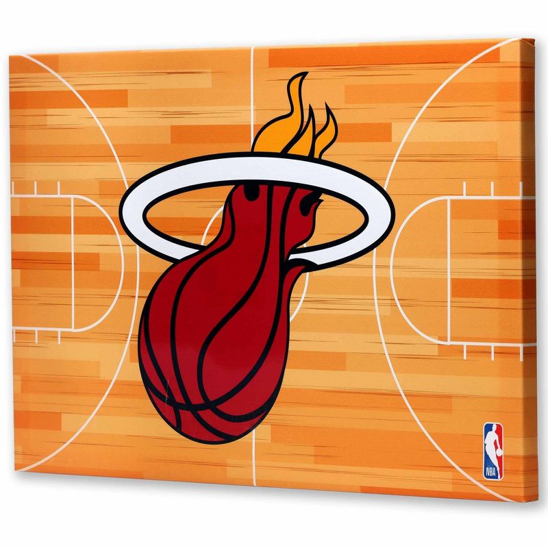 NBA Miami Heat Court Canvas Wall Sign, 2 of 5