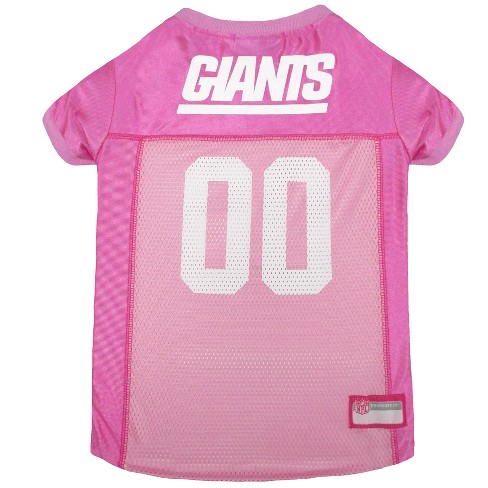 Nfl New York Giants Pets First Pink Pet Football Jersey - Pink Xs : Target