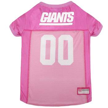 NFL New York Giants Pets First Pink Pet Football Jersey - Pink XS