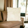 HomeRoots 18" Natural Sheepskin Throw Pillow - 2 of 4