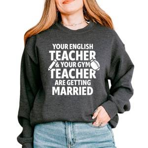 Your English Teacher and Your Gym Teacher Block -  Womens Sweatshirt - 1 of 4
