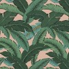 2pk Swaying Palms Rectangular Outdoor Throw Pillow Capri Blue - Pillow Perfect: Weather-Resistant, Tropical Design - 4 of 4