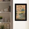"Living On The Lake" by Mary June, Ready to Hang Framed Print, Black Frame - 3 of 4