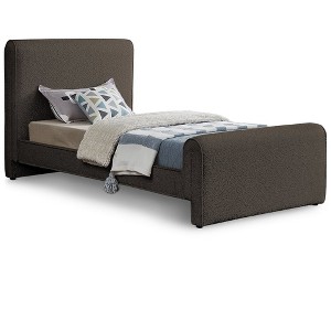 Meridian Furniture,Stylus Boucle Fabric Bed - 1 of 4