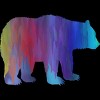 Adult Design By Humans Rainbow Watercolor Artistic Bear By Maryedenoa Tank Top - 2 of 2