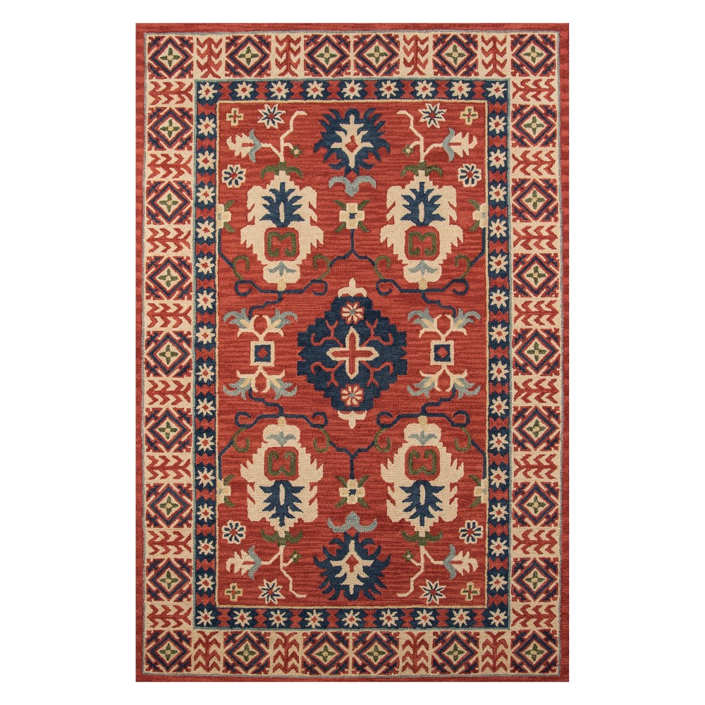 Momeni Tangier Adan Red 3'6inx5'6in Area Rug