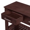 KTMBDW Entryway Table, 62'' Console Sofa Table with 4 Drawers, Entry Way Table with 2 Storage Shelves, Display Shelf for Living Room - 4 of 4