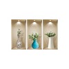 HomeRoots Set of Three Ada Faux Niche 3D Peel and Stick Wall Decals - 3 of 3