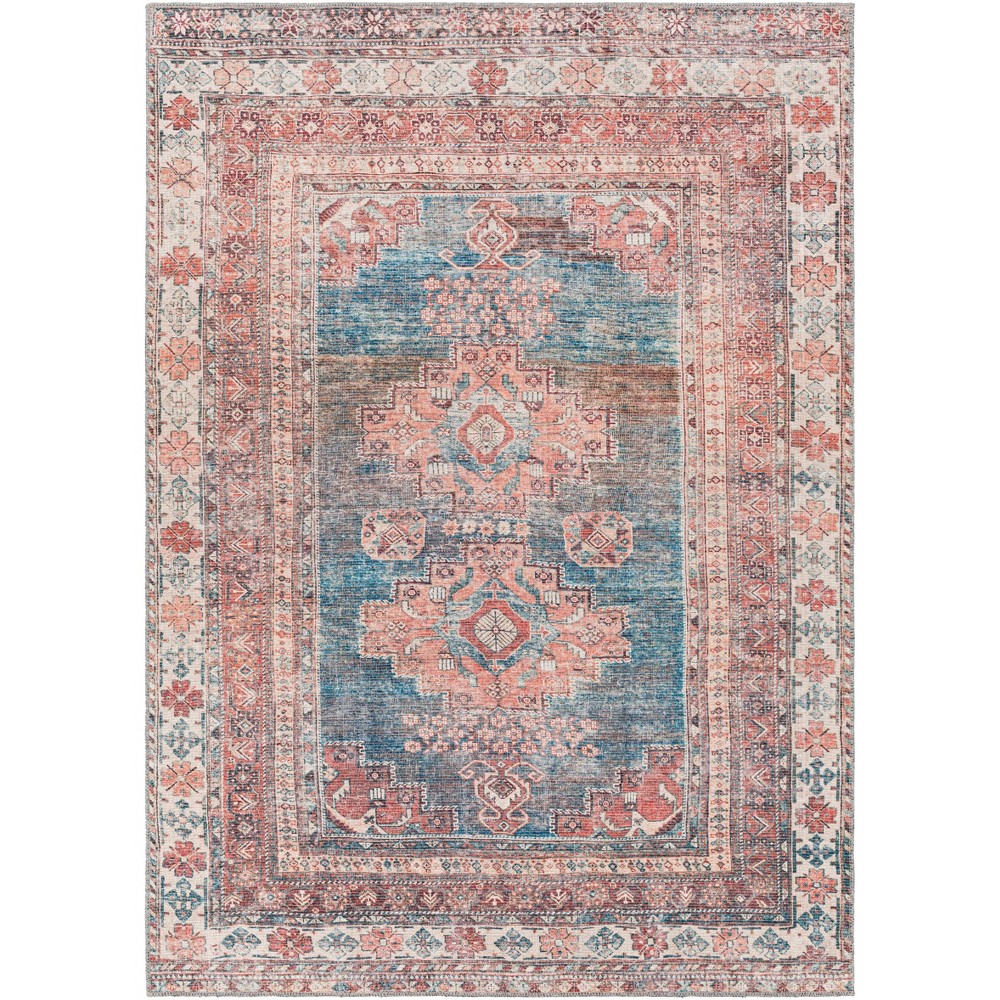 9'3inx11'10in Colin Traditional Machine Washable Rug Blue - Artistic Weavers