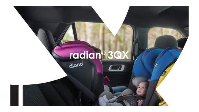 Diono Radian 3QX All-in-One Convertible Car Seat - Gray Slate, 2 of 13, play video