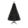 7.5ft Pre-Lit Black Christmas Tree with Lights Prelit Halloween Christmas Trees with 1600 Tips & 550 Lights - 4 of 4