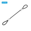 Unique Bargains Stainless Steel Stage Lighting Luggage Lock Double Loop Safety Lock Cables - 3 of 4