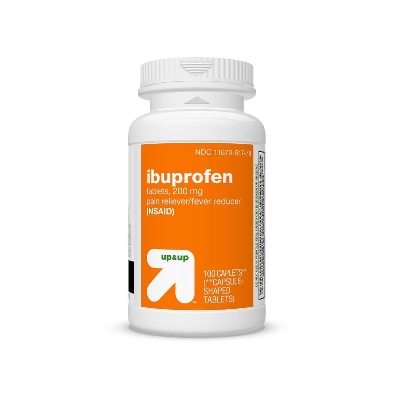 Ibuprofen (NSAID) 200mg Pain Relief Fever Reducer Caplets - up & up™, 6 of 7