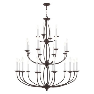 Livex Lighting Home Basics 24 - Light Chandelier in  Bronze - 1 of 4