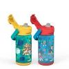 Zak Designs 2pc 16oz Antimicrobial Beacon Bottles with Straw - 2 of 4