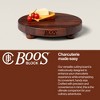 John Boos Walnut Wood Cutting Board for Kitchen Prep, 12 Inch in Diameter, 1.5 Inch Thick Edge Grain Round Charcuterie Boos Block with Wooden Bun Feet - 4 of 4